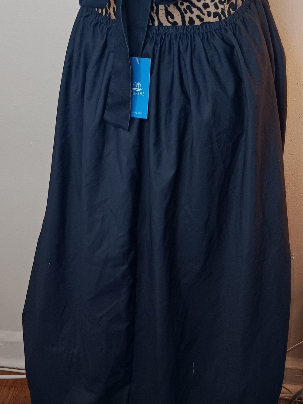 Cupshe Black to White Ombre Maxi Dress with Twist Front - Picture 11 of 14